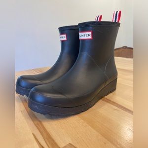 Short Black Hunter Boots Size 9